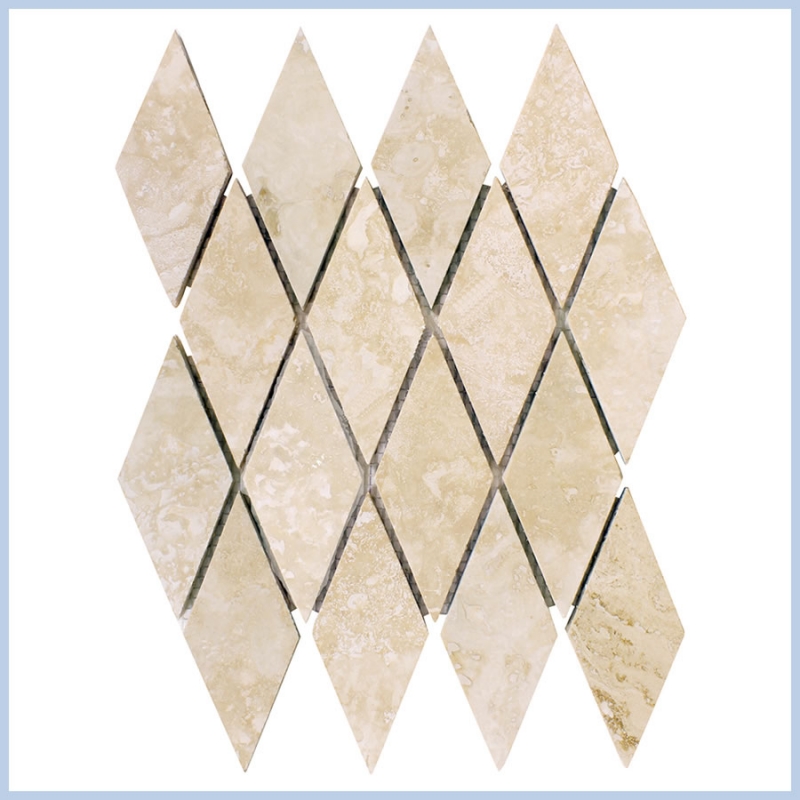 Filed&honed Travertine Mosaics