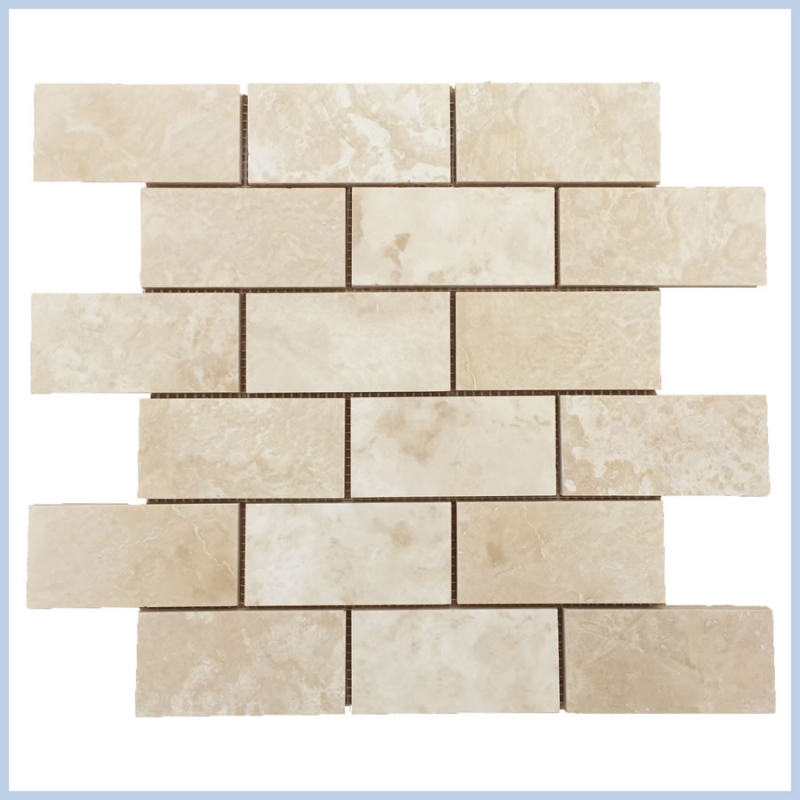 Filed&Honed Travertine Mosaics