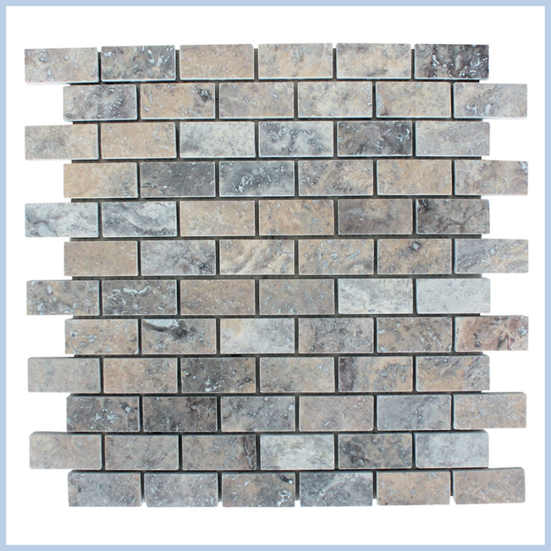 Silver Travertine Mosaics