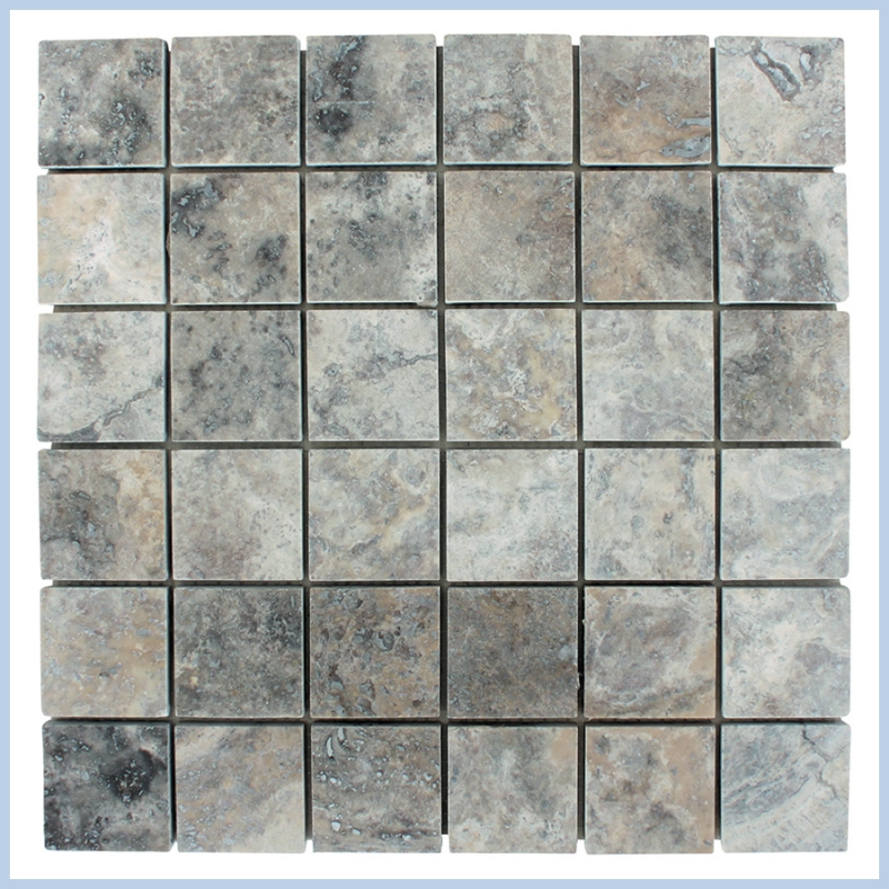 Silver Travertine Mosaics Silver Travertine Mosaics