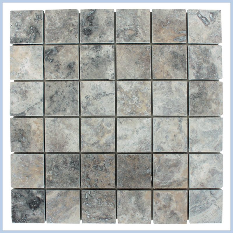 Silver Travertine Mosaics