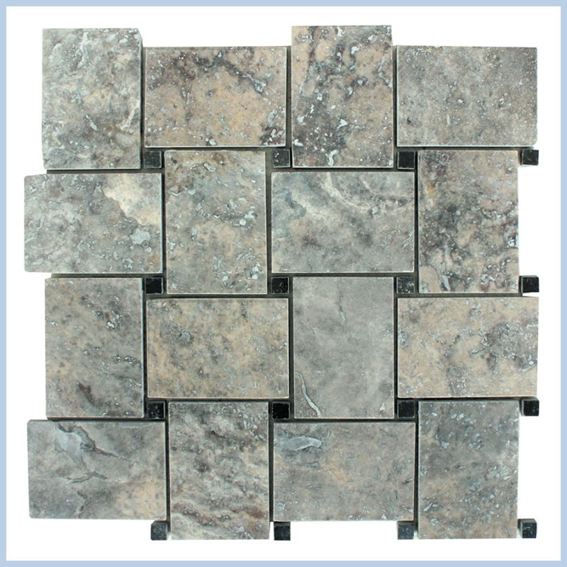 Silver Travertine Mosaics Silver Travertine Mosaics