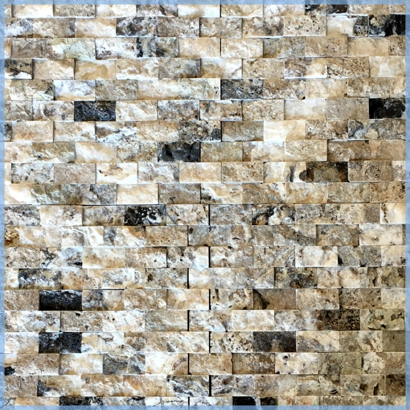 Turkish Antico Onyx Travertine Split Face  Model