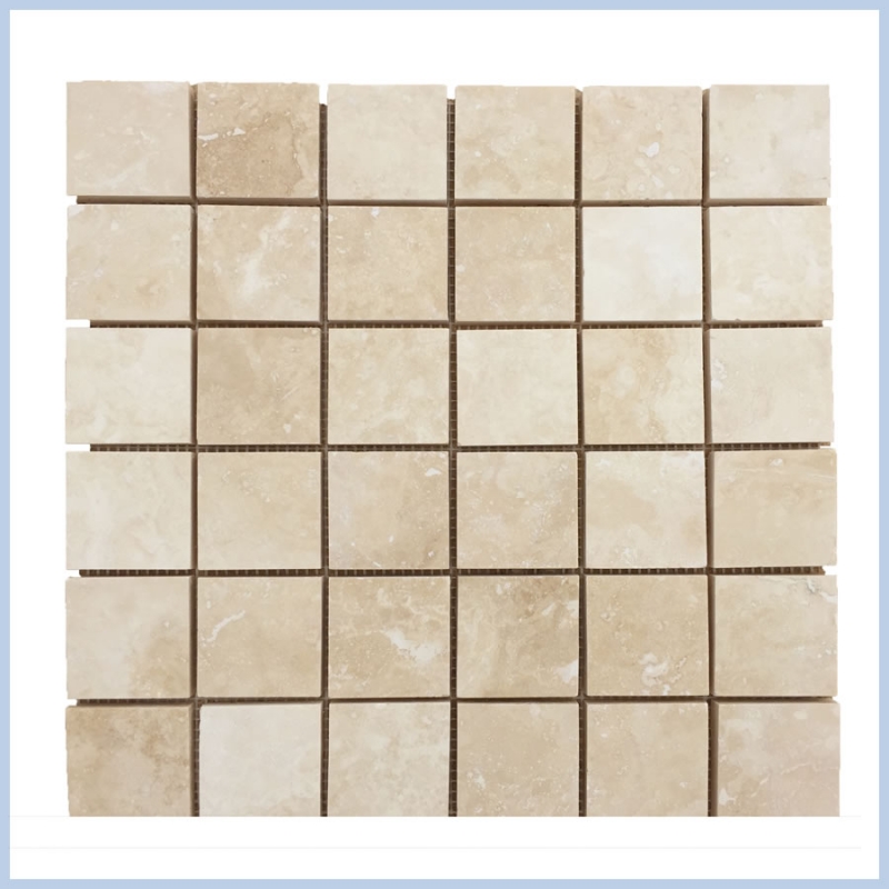 Filed&Honed Travertine Mosaics