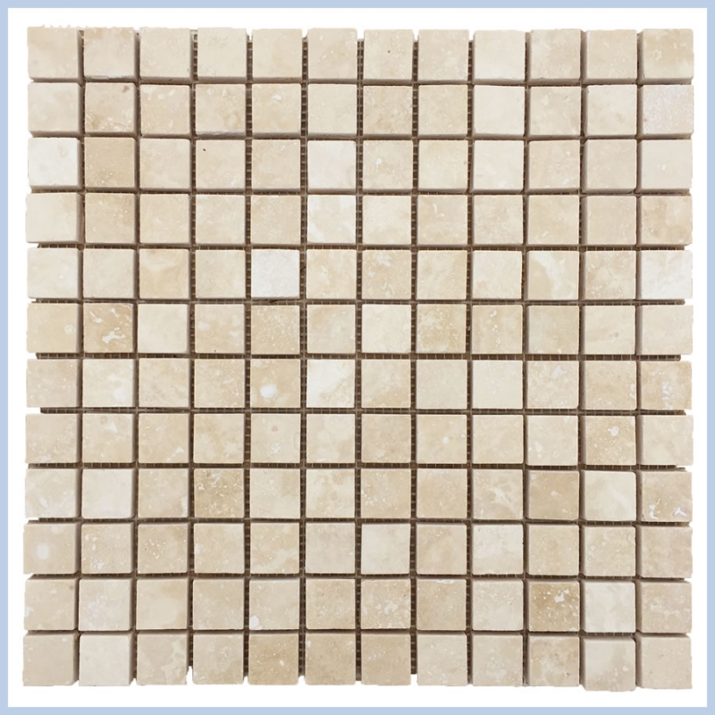 Filed&Honed Travertine Mosaics