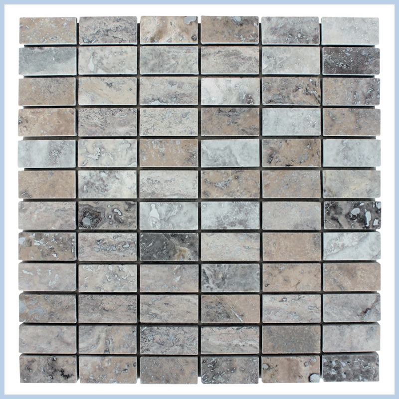 Silver Travertine Mosaics